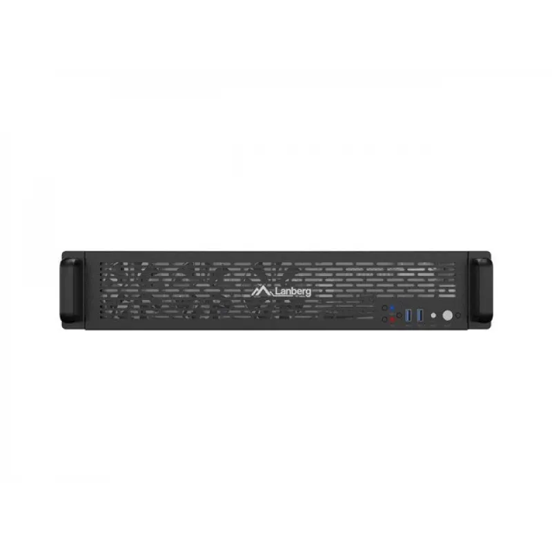 Lanberg SC01-5202-12B 2U juodas 19 inch stovo korpusas su 3 ventiliatoriais HDD+SSD