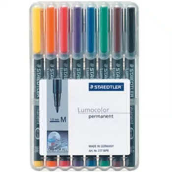 Permanentiniai markeriai Staedtler 317 WP8 8 spalvų rinkinys
