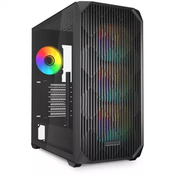 Sharkoon AK3 RGB Midi Tower Juodas