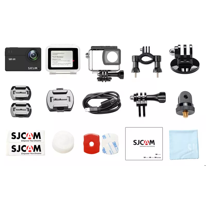 Veiksmo kamera SJCam SJ8 AIR — 4K 30 kadrų per sekundę, vandeniui atspari