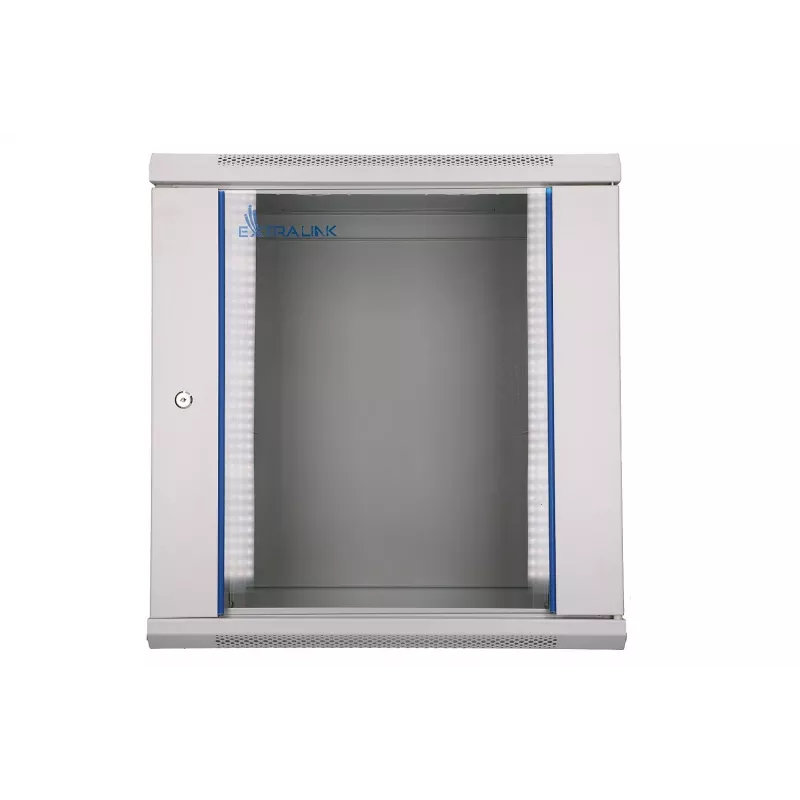 Sieninis tinklo spintos korpusas Extralink 12U 600x600 pilkas