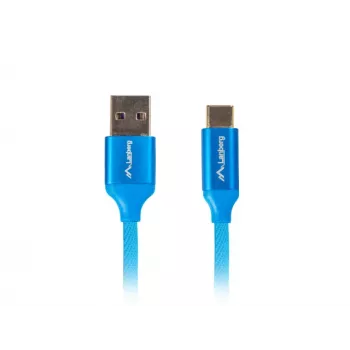 Lanberg CA-USBO-22CU-0010-BL USB kabelis 1 m USB 2.0 USB C USB A Mėlynas