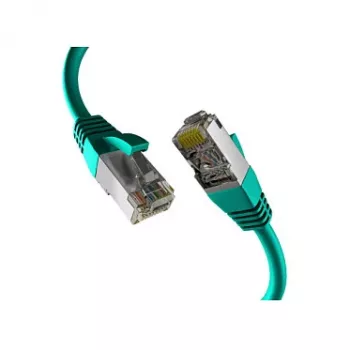 EFB-Elektronik CAT8.1 žalias 0,25m RJ45 jungiamasis kabelis S/FTP PIMF LSZH 2000MHZ 40GB tinklo kabelis