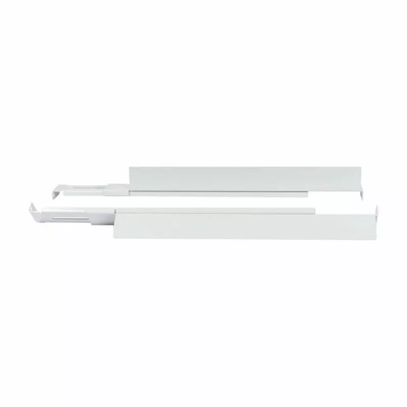 ALLNET reguliuojamo ilgio L formos bėgelis poroje, šviesiai pilkas, 502–849 mm