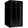 Laisvai pastatomas tinklo spintos ROLINE Pro 26U 19 colių 800x800 mm, stiklinės durys, juoda, 600 kg, IP20