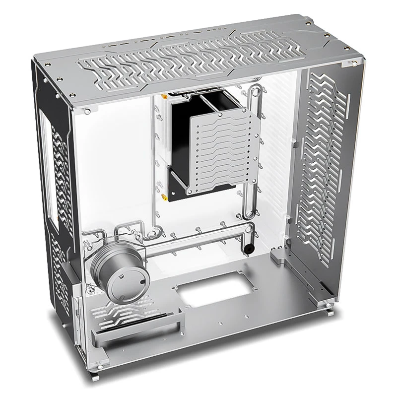 Singularity Computers Wraith ITX/DTX kompiuterio korpusas, sidabrinis
