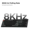 Mechaninė klaviatūra Keychron V6 Ultra 8K – Pilno dydžio 100% QWERTY, Bluetooth, RGB, Juoda