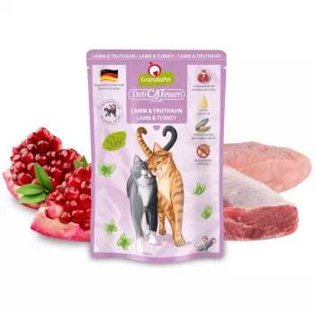 GRANATAPET DeliCATessen ėriena ir kalakutas - šlapias kačių ėdalas - 85g