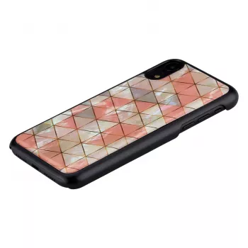 Telefono dėklas iKins iPhone XR — Deimantinis raštas, juodas