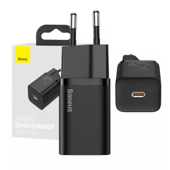 Baseus Super Si greitasis įkroviklis 1C 25W (juodas)