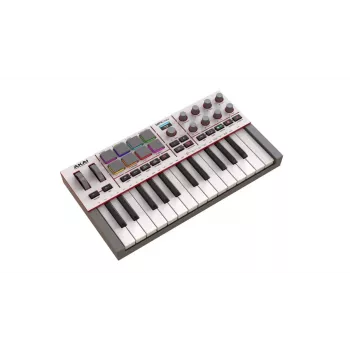 Akai MPK Mini 4W White – MIDI klaviatūra ir valdiklis
