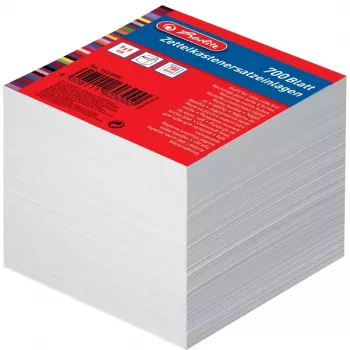 Herlitz 1603000 Lipnūs bloknoto lapai kvadratiniai balti 700 vnt.