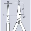 KNIPEX 28 71 280 – Ilgi adatiniai reples su skersiniais profiliais