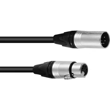 XLR 5 kontaktų DMX kabelis PSSO 10 m su Neutrik jungtimis