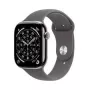 Išmanusis laikrodis Apple Watch Series 11 GPS + Cellular 42mm natūralaus titano korpusas su pilkai smėlio spalvos sportiniu dirželiu