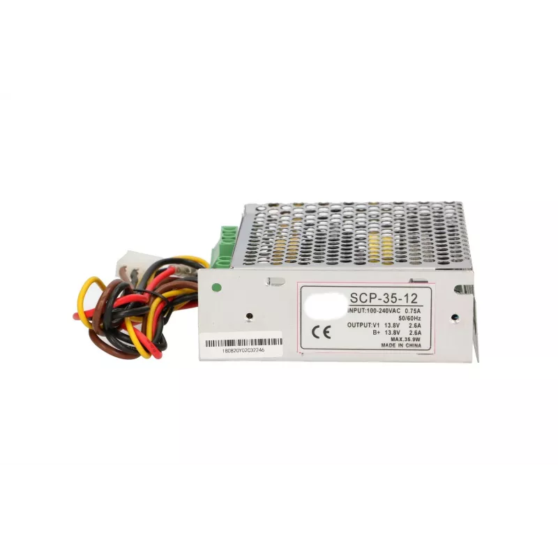 Maitinimo blokas su akumuliatoriaus įkrovikliu Extralink SCP-35-12 13,8V 35W 12V metalinis korpusas, 100–240V AC įėjimas