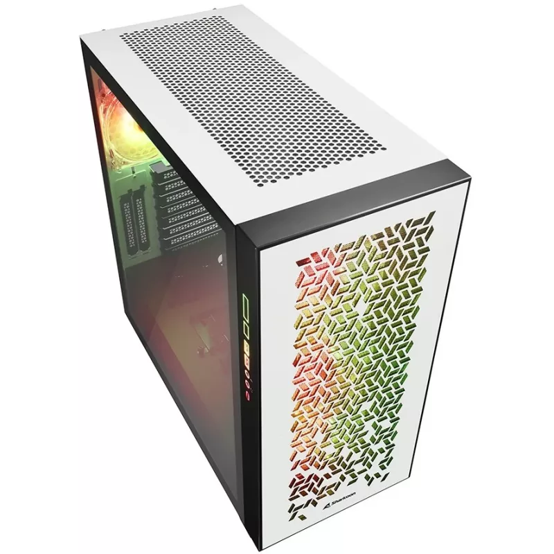 Sharkoon ELITE SHARK CA300H - Bokštas - PC - Baltas - ATX - EATX - micro ATX - Mini-ITX - Metalinis - Grūdintas stiklas - Žaidimams