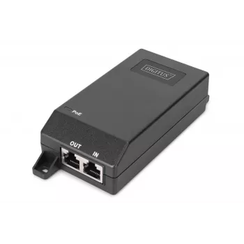 Digitus Gigabit Ethernet PoE+ injektorius 802.3at 30 W Juodas