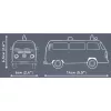 Cobi modelinis rinkinys Volkswagen T2b greitosios pagalbos automobilis 1:35 pilka