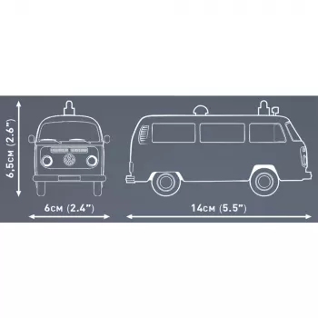 Cobi modelinis rinkinys Volkswagen T2b greitosios pagalbos automobilis 1:35 pilka