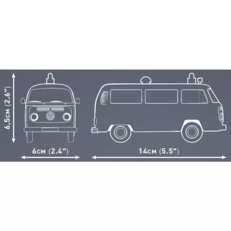 Cobi modelinis rinkinys Volkswagen T2b greitosios pagalbos automobilis 1:35 pilka