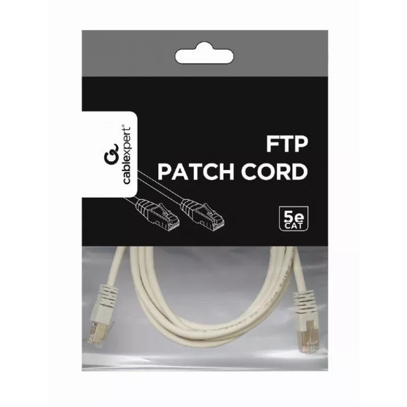 Patch laidas CAT5E Ftp 1M/PP22-1M Gembird