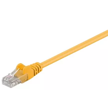 Wentronic Goobay CAT 5e Patch Laidas, U/UTP, Geltonas, 15 m - CCA vario mišinys (68351)