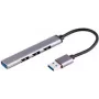 USB šakotuvas ShiverPeaks BS13-50001 USB 3.2 Gen 1 Type-A 5000 Mbit/s aliuminis juodas