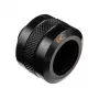 Alphacool 17473 žalvarinė jungtis, 23 mm aukštis, 26 mm skersmuo, juoda