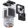CPU aušintuvas Jonsbo CR-1400 DV2 su 120 mm ventiliatoriumi, juodas