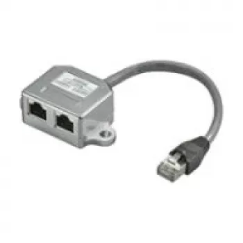 Wentronic Goobay kabelių skirstytuvas (Y adapteris) - CAT 5 Ethernet + ISDN, ekranuotas (68909)