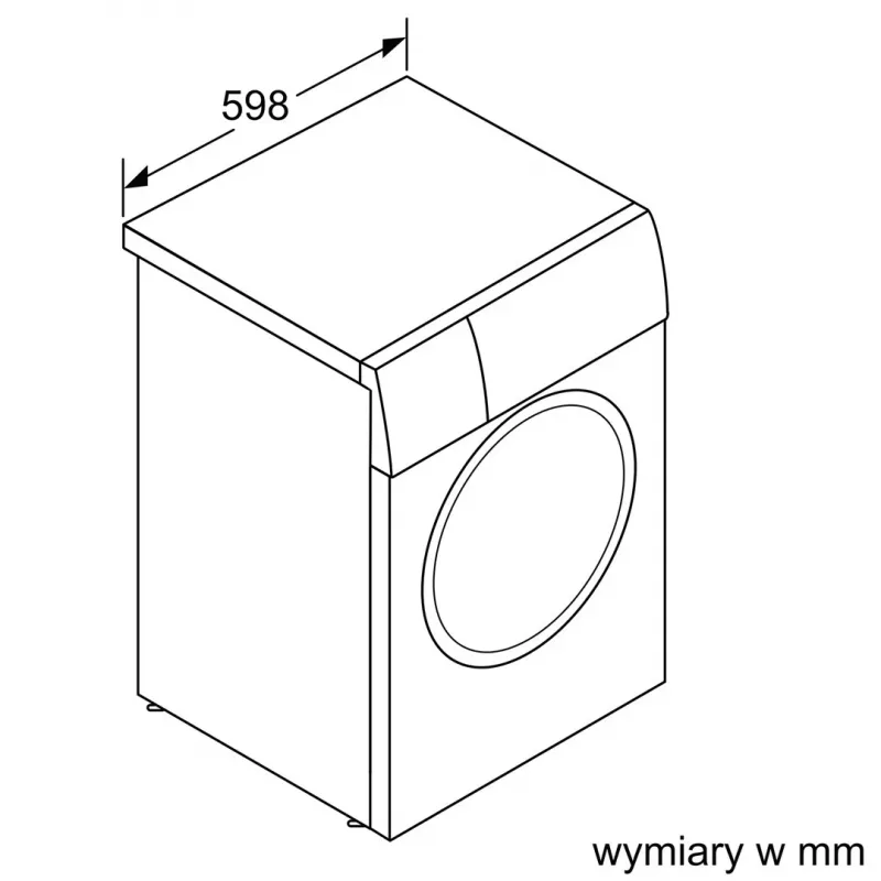 Bosch WAN2813APL Series 4 Priekinio pakrovimo skalbimo mašina 8 kg 1400 aps/min Balta