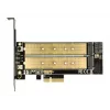 DeLOCK 89630 PCIe kortelė su dviem M.2 lizdais (SATA + PCIe)