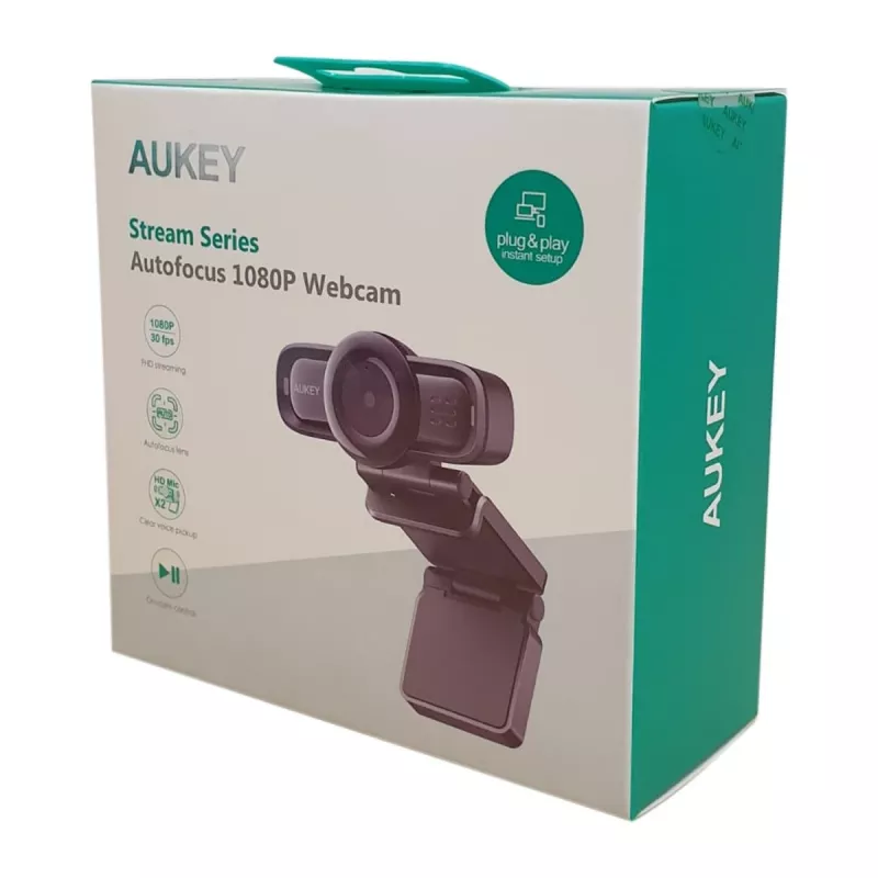Internetinė kamera AUKEY PC-LM3 2 MP 1920 x 1080 pikselių USB 2.0 Juoda