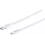 USB laidas S/CONN 13-31186 1,8 m USB A į USB C 5 Gbit/s Baltas
