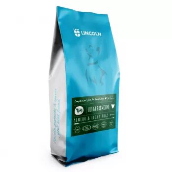 Sausas šunų ėdalas Lincoln Ultra Premium Senior Beef with rice 12 kg