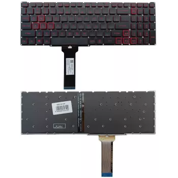 Acer KB316120 klaviatūra, skirta Acer Nitro/Predator, su raudonu apšvietimu