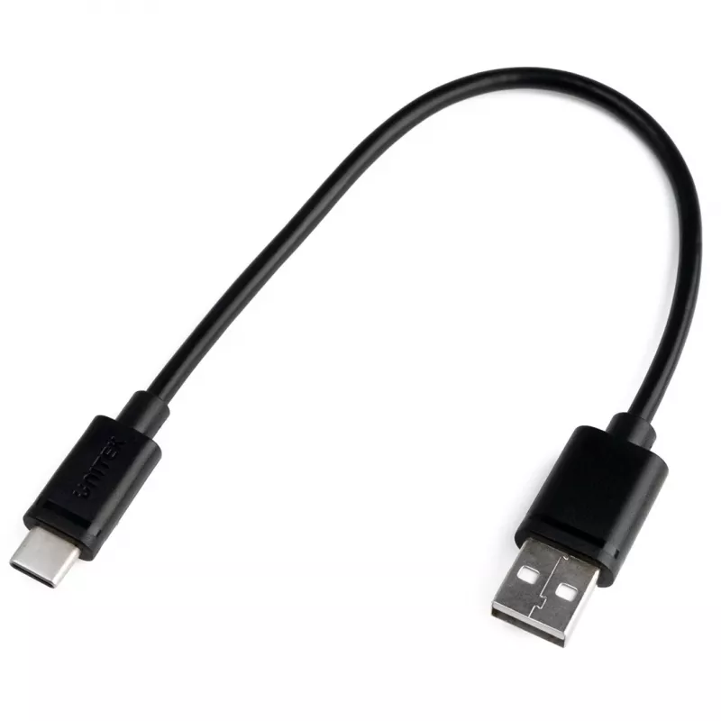 UNITEK USB laidas USB-A — USB-C 25CM, Y-C480BK