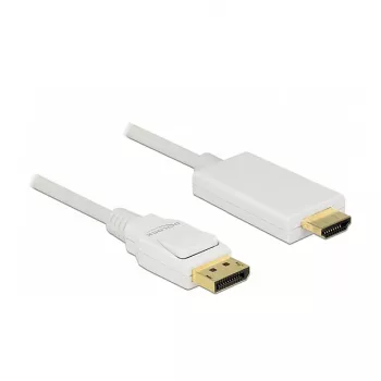 Laido adapteris DeLOCK 83817 1 m DisplayPort – HDMI baltas