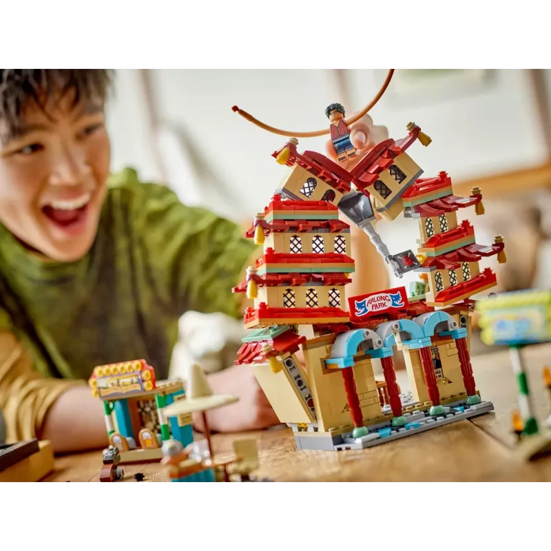 LEGO rinkinys Vieno gabalo Arlong Park 75638 – 926 dalių, 5 minifigūrėlės, rekomenduojamas amžius 9+