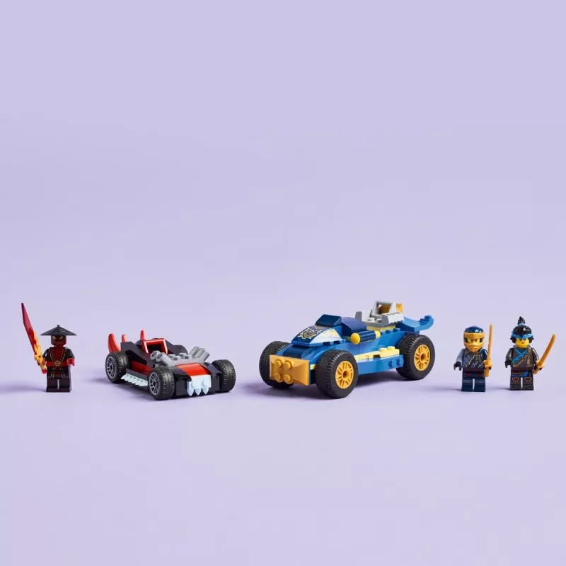 LEGO NINJAGO Statybiniai blokeliai 71840 Lenktynių dvikova Rogue prieš Drix