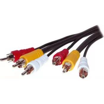 Vaizdo kabelis ShiverPeaks 90024-10.0 — 10,0 m, 3 RCA analoginiai lizdai