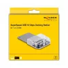 DeLOCK USB Type-C dokavimo stotelė, skirta 1 x U.2 SSD, juoda