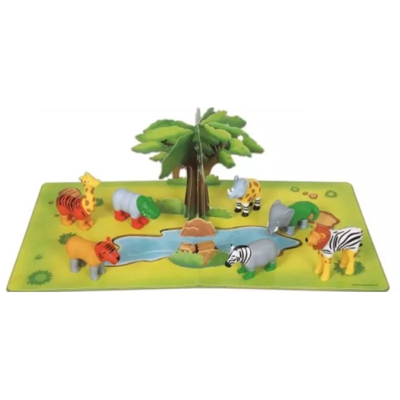 Kūdikių žaislas MALIK Magnetic Mini Animals Jungle modelis 62323 – magnetinių gyvūnėlių rinkinys