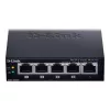 D-Link DGS-1005P/E tinklo jungiklis nevaldomas Gigabit Ethernet (10/100/1000) Power over Ethernet (PoE) juodas