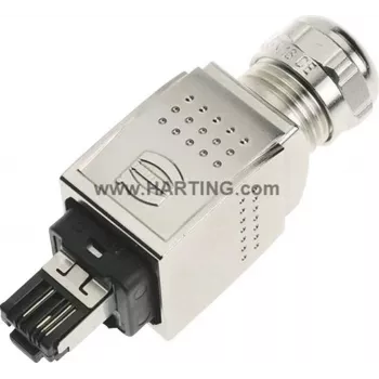 Harting Han PushPull 09 35 226 0401 RJ45 jungtis, tiesi, 4 polių, skydo montavimo įdėklas