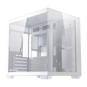 Kompiuterio korpusas DarkFlash B275 (baltas) mid-tower ATX, priekinis I/O, grūdintas stiklas