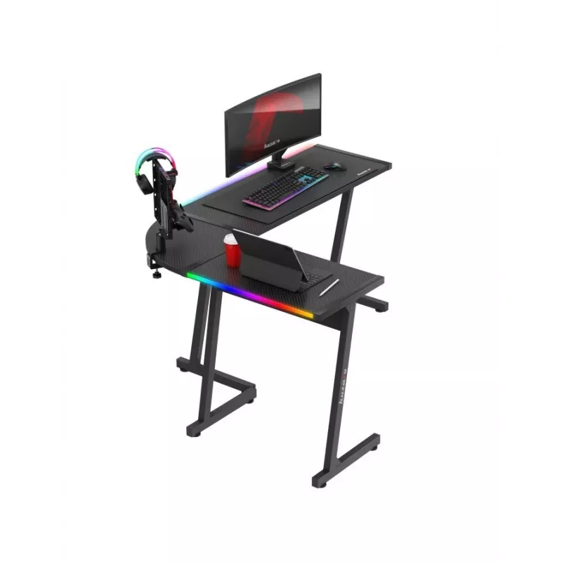 Huzaro Hero 6.0 RGB Black žaidimų stalas