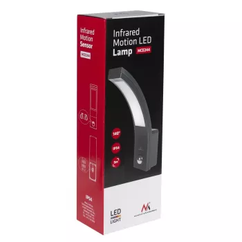 LED lauko šviestuvas su judesio davikliu MACLEAN MCE244B
