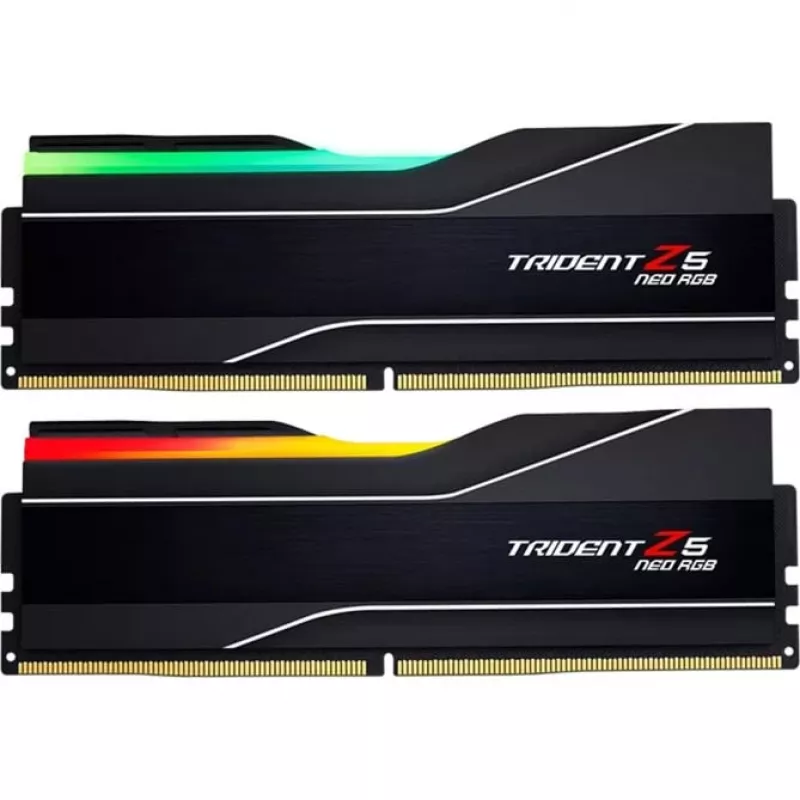 DIMM 64 GB DDR5-6000 (2x 32 GB) Dual-Kit, Arbeitsspeicher schwarz, F5-6000J2636H32GX2-TZ5NR, Trident Z5 Neo RGB, AMD EXPO